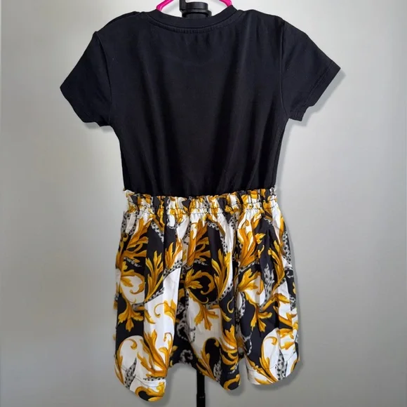 free people black embroidered dress VERSACE KIDS Baroque Print Strap Dress Black/Gold Maison De Fashion –  MAISONDEFASHION.COM main image 1